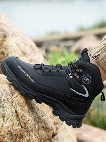 Dian Sen 1双男女通用钢头安全靴，高帮运动安全鞋，耐用工作靴，安全训练鞋