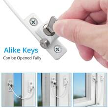 Tapsin 4X Home Windows Door Cable Restrictor Child Baby Safety Security Lock Catch Wire Guard Against Theft Prevent Babies From Falling - Perak - View 6