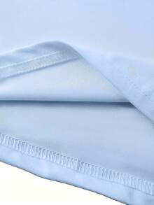 Women's Light Blue Casual Short Sleeve T-Shirt With "One Day At A Time" Heart Graphic - Soft, Round Neck, Spring/Summer Essential, Daily Tee - Baby Blue - View 3