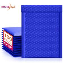 Bubble Mailers 6x10 Inch 100 Pack Royal Blue Padded Envelopes Usable Size 6x9" Self Seal Bubble Envelopes Opaque Padded Mailers For Mailing Jewelry Makeup Small Business #0 - 寶藍色 - 查看 1