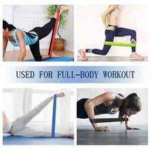 5pcs Portable Fitness Resistance Bands Elastic Set, Gym Pilates Yoga Bodybuilding Rubber Bands, Gym Home Strength Training Equipment Elastic Bands - Multicolor - View 5