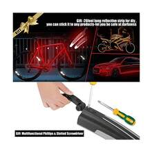 Salpicaderas Trasera Y Delantera Para Bicicleta Universal - Negro - Ver 3