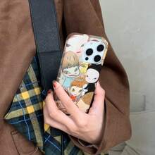 Anime Shockproof Fashion Vintage Niche Clock & Portrait Illustration Phone Case Compatible With IPhone 17 Pro Max/17 Air/16 Pro Max/15 Pro Max/14 Pro/13 Pro/13/12 Pro Max/12 Spring Gift Birthday - Multicolor - View 6