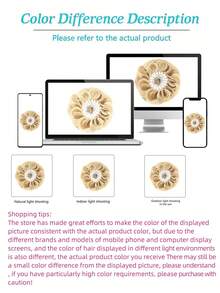 Gold Bird's Nest Retractable Claw Clip Messy Updo Hair Piece Messy Wavy Updo Extension Messy Updo Hair Stuck In Synthetic Updo Ponytail Extension - Gold - View 10