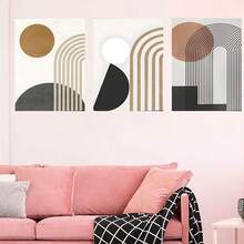 1 pieza / Set de 3 Pósteres de arte de pared Modernos Vintage Minimalistas Abstractos de Líneas Dibujadas en Papel Blanco, Decoración Retro para Sala, Bar, Cafetería, Arte de Lienzo sin Marco/Enmarcado para Sala de Juegos y Decoración del Hogar - Multicolor - Ver 6