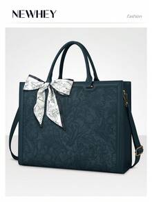 NEWHEY Laptop Bag For Women 15.6 Inch Tote Waterproof Leather Computer Business Lightweight Office Briefcase Large Capacity Handbag Shoulder - Multicolor - View 6