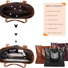 ALARION Women Top Handle Satchel Handbags Shoulder Bag Messenger Tote Bag Purse