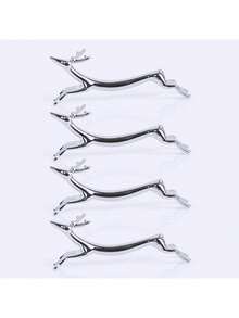 不锈钢狗狗/小鹿筷架，可爱日式筷子、勺子、叉子架，腊肠犬餐具架，家居装饰，餐桌装饰