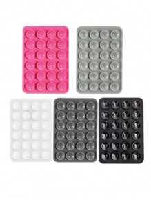 10pcs Double-Sided Silicone Suction Cup Upgrade Suction Cup Card Package Square Single Sided Phone Suction Cup Holder Adhesive Phone Case Holder Silicone Phone Accessories For Women For Men Wallet Mini Wallet Purse Wallet Magsafe Wallet Card Wallet
