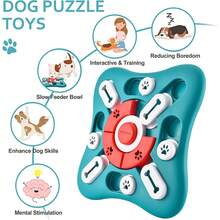 Puzzle Toys, Treat Dispensing Dog Enrichment Toys For IQ Training And Brain Stimulation, Interactive Mentally Stimulating Toys As Gifts For Puppies, Cats, Dogs - 1 - Xem 5