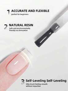 XEIJAYI 1pc 10ml Long-Lasting Diamond Gel Base Coat Shine Finish And Soak Off LED Nail Lamp Perfect For Valentine's Day Nail Art Design - 無色 - 查看 5
