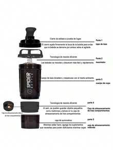 Sports And Fitness Multifunctional Mixing Cup 550ml - Black - View 6