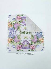 20pcs/40pcs/60pcs 2 Ply Thick Floral Patterned Napkins, 33cm*33cm Open Size, Disposable Party Lunch Napkins, Guest Towels, Decorative Paper, Birthday, Wedding Anniversary, Graduation Party Decorations