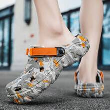 New Men's Clogs Slippers Sandal Male Garden Shoes Flat Camouflage Sandals Male Sneakers Outdoor Flip Flops Home Clogs