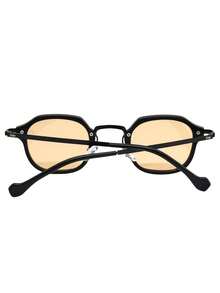 Unisex Retro Square Sunglasses Fashion With Uv400 - California - Đen với hoa hồng - Xem 6