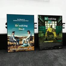1 pieza Póster clásico de la serie de televisión Breaking Bad sobre el crimen, para decoración de pared en cafetería o bar, sin marco - Multicolor - Ver 6