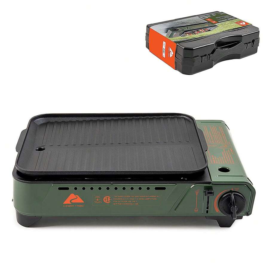 Outdoor Butane Griddle   With 15 X12 Cast Aluminum Griddle Compact - Light Weight And Easy To Use. - As pic as pic - View 1