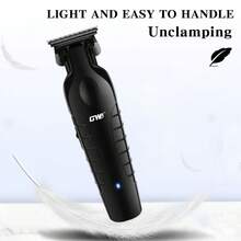 GW 9935 专业可充电无线理发器套装，USB 充电，男士电动剃须刀和美容工具 - 黑色 - 查看 3