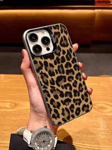 Cheetah,Leopard Print New Vibrant Color Leopard Print Artistic Protective Phone Case, Shockproof Cover Compatible With Apple IPhone 15, 16, 16 Pro Max, 14 Pro Max, 13, 11, 12, XR, XS And Galaxy A13 4G, A14, A04, A34