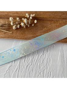 1 pieza Cinta lisa de plata, material para estampado en caliente DIY, accesorios de encaje Gu Mei, embalaje de regalo - Multicolor - Ver 8