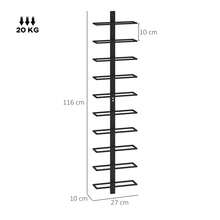 HOMCOM Wine Rack Table - Negro - Ver 3