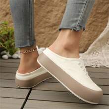 صنادل نسائية مزينة بالخرز ، شبشب أزياء سهل الارتداء من الإيفا مع أربطة سميكة مريحة، مناسب للاستخدام في الشاطئ