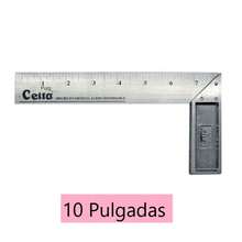 Escuadra Profesional Celta de Precisión | Herramienta de Medición para Carpintería y Construcción - Plateado - Ver 3