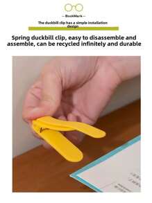 1PC Semn de carte de citire | Urmărire automată a paginii | Clip de marcaj inovator din silicon moale, portabil și elegant, minimalist, multifuncțional | Perfect pentru toate cărțile, cărțile de lucru, atlasele | Cadou ideal pentru colegii de clasă și cadou motivațional de învățare pentru copii.