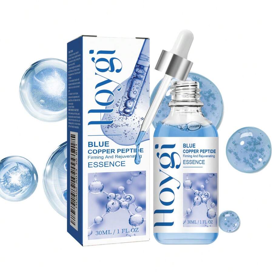 Hoygi Serum Pengencang Peptida Tembaga Biru, Melembapkan, Menghidrasi, Mengencangkan Kulit, Mengurangi Garis Halus, Mencerahkan Kulit Wajah - MultiWarna - View 1