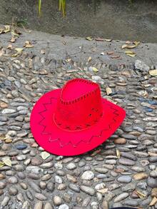 1pc New Summer Men's Windproof Leisure Wide Brim Sun Protection Hat, Suitable For Cycling, Hiking, Fishing, Outdoor Activities, Beach Walking, Fashion Drawstring Adjustable Randomized Design Sunny Hat - Multicolor - View 14