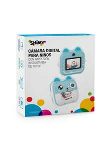 Shimy Kids Instant Print Camera With 3 Rolls Of Paper - Blue - View 9