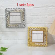1pc Switch Sticker Gorgeous Faux Pearl Switch Sticker Protective Cover, Unique DIY Design, Elegant Home Decoration Stickers Personalised Stickers - Multicolor - View 14