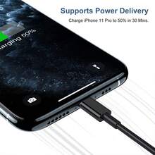 20W 快速充电器套装兼容 14 13 12 11 Pro Max，包括 USB-C 壁式充电器适配器 + 3.3 英尺/100 厘米 Type-C 转 Lightning 数据线，兼容 14 13 12 Mini Plus Xr Xs Xs Max，适用于旅行、办公室、宿舍和家庭 Nan 快速充电 - 美規A型插(110-127V) - 查看 4