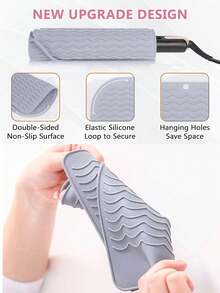 加大尺寸硅胶隔热垫，适用于卷发棒、5件套/3件套/1件直板夹、直发器和其他美发造型工具，便携式热工具垫套，适合旅行、美发沙龙、美发工具、美发产品和配件，是理发店美容旅行必备品、返校季、旅行度假必备品、女士美发配件、梳子、理发配件、吹风机、头发、理发师、美发工具、美发产品、吹风机、头发、配件、美发产品、美发工具、美发用品、护发、卷发梳、理发师、理发配件、美发设备、旅行必备品、发型、美发、头发、旅行、美发产品、美发工具、美发用品、理发师、理发配件、理发店、美发设备 - 彩色 - 查看 33