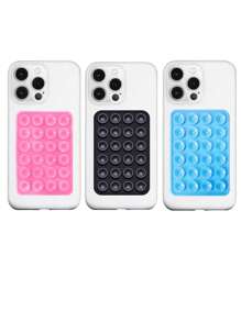 10pcs Double-Sided Silicone Suction Cup Upgrade Suction Cup Card Package Square Single Sided Phone Suction Cup Holder Adhesive Phone Case Holder Silicone Phone Accessories For Women For Men Wallet Mini Wallet Purse Wallet Magsafe Wallet Card Wallet