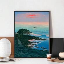 1 Stück Ukiyo-E Kawase Hasui Kunstwerke Poster Clubbar Vintage Poster Wandkunst Malerei Schlafzimmer Studierzimmer ohne Rahmen - Verschiedenfarbig - Übersicht 5
