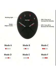 150mAh Wireless EMS Buttocks Trainer, Abdominal ABS Stimulator, Fitness Massager - Black - View 3