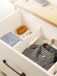 3pcs Dresser Drawer Storage Box, Plastic Drawer Divider For Dressers, Baby Clothes, Kitchen And Office Storage