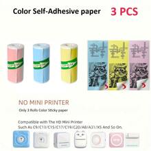 Sticker Printer, Mini Printer Compatible With Iphone, 57mm Print Blue-Tooth Thermal Sticker Maker Machine, Pocket Inkless Phone Printer For Gift, Study Notes, Learning Assistance, Journal