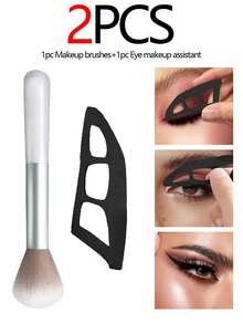 5/3/2/1pc Eye Makeup Accessories, Eye Shadow Sealing Template, Eye Shadow Brush, Makeup Brush, Eye Makeup Tools, Beauty Tools, Eye Makeup Beauty Tools, Suitable For Beginners,Makeup,Cheap,Room Decor,Vanity,Travel,Bedroom,Makeup Accessories,Cheap,Stocking Stuffers,Makeup,Makeup Tools,Cheap Stuff,Gifts,Gifts For Women,Christmas Gifts - Black and White - View 16