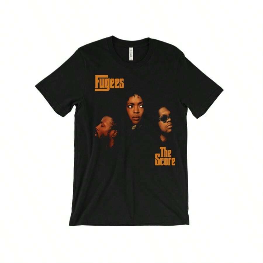 Fugees T Shirt - The Score - Lauryn Hill - Ready Or Not - Killing Me Softly - 90s Golden Era Boom Bap Hip Hop - Culture - Vntg Rap Tee - Black - View 1