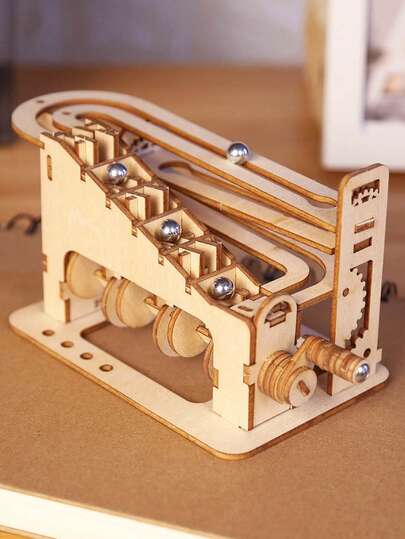 3D Wooden Puzzles For Adults Climb Marble Run Handmade DIY Model Kits With Mechanical Puzzles Birthday Or Christmas Gifts