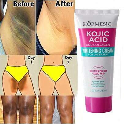 Komeci 胶原蛋白腋下霜 Ondrum Krim 美白霜 每日使用 深层‘身体’套装中 身体乳液：1 件