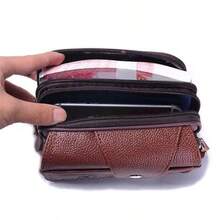 Hot PU Vintage Waist Pack Vintage Unisex The Belt Outdoor Small Wallet Men Women New Multi-Function Phone Coin Waist Bag Anniversary Gift Gift For Men Funny Gift Teachers Day Gift Small Gifts Gift Ideas Birthday Gifts For Men Gift For Husband - Multicolor - View 4