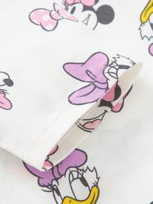 Balabala Tween Girl' Disney Pajama Set - Soft Long Sleeve Top & Pants - Cozy Sleepwear For Boys & Girls - White and Red - View 4