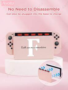 Ayotu غلاف قابل للتخصيص بالنص والاسم متوافق مع وحدة التحكم Switch/Switch OLED/Switch Lite والإكسسوارات، يتضمن الحزمة: غطاء واقي، حقيبة تخزين، هيكل قاعدة، غطاء للغبار، حافظة للألعاب، قبضة وحدة التحكم، إلخ. هدية رائعة للاعبين والأصدقاء والعائلة لأعياد الميلاد والسنوية وعيد الحب وعيد الميلاد - متعدد الألوان - مشاهدة 9
