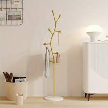 Minimalist Scandinavian Style Modern Coat Rack - Freestanding Multi-Purpose Metal Clothes Hanger Suitable For Living Room And Bedroom