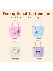 Miniso Lotso Hole-Design Bento Bag, Lightweight And Portable, Perfect For Commuting And Traveling (1 PC) - Pink - View 4