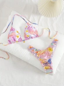 Conjunto de bikini estilo europeo y americano para mujer