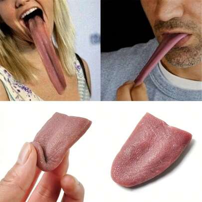 1pc Funny Fake Tongue Prop, Halloween, Holiday Gag Gift, Adult Party Novelty Item